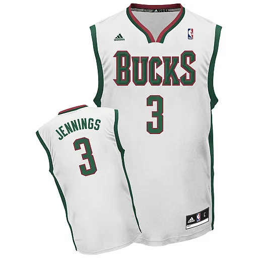 Brandon Jennings Milwaukee Bucks [blanc]