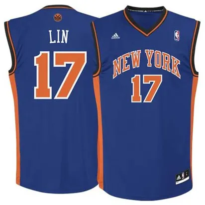 Jeremy Lin New York Knicks 2011/2012 [bleu]