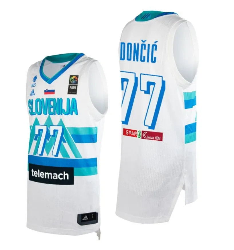 Luka Doncic Slovénie 2021 Jeux Olympiques - White
