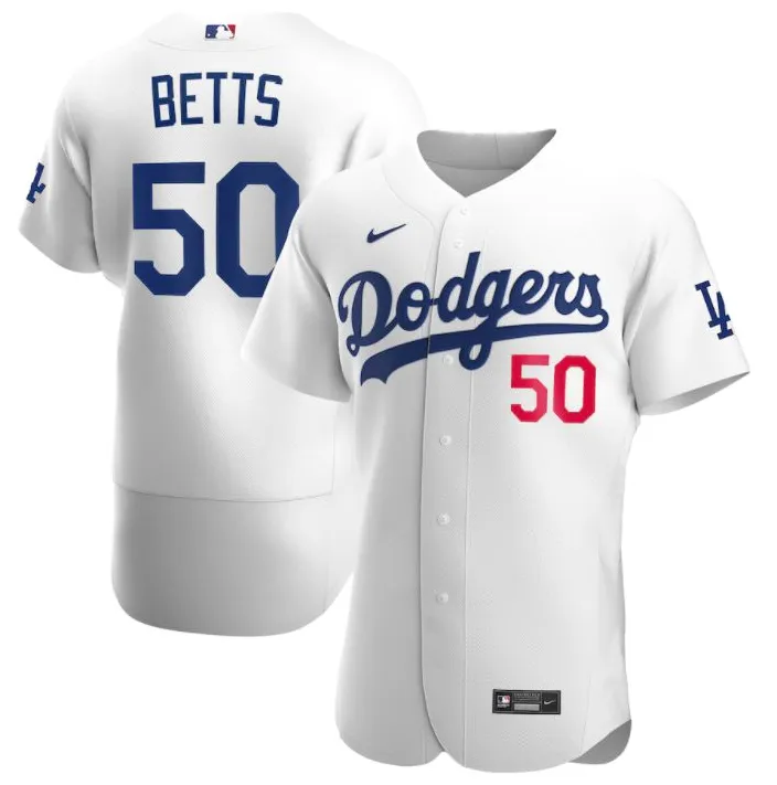 Mookie Betts Los Angeles Dodgers - White