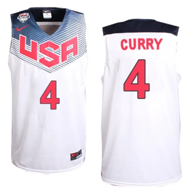 Stephen Curry Usa 2014 - Blanc
