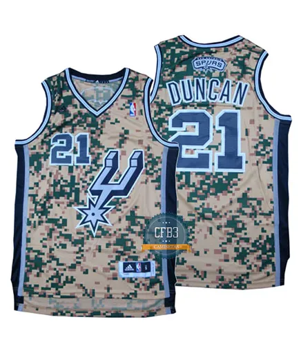 Tim Duncan San Antonio Spurs - Camo
