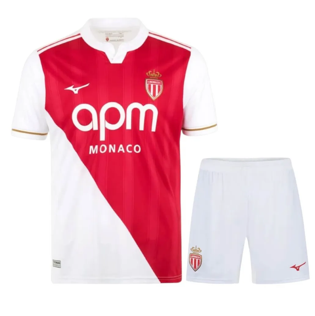 As Monaco Domicile 2025/26 Junior Kit