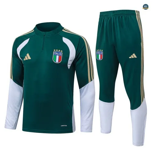 Survetement foot Italie 2026/27 vert noirâtre
