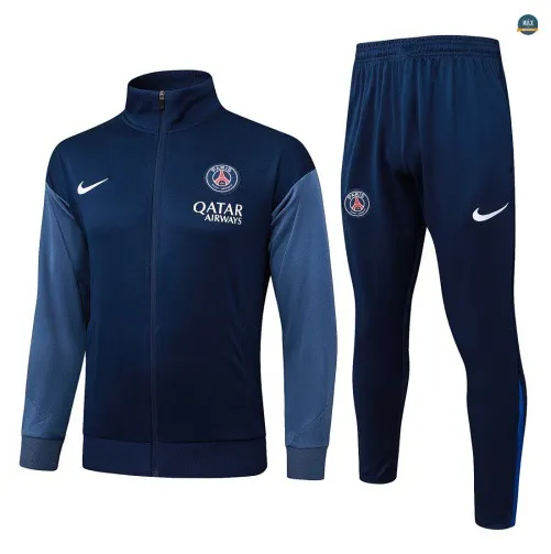 Veste Survetement Enfant foot PSG 2026/27 Bleu Marine/Gris