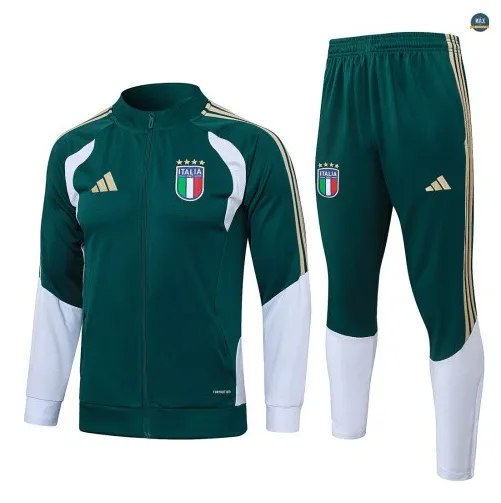 Veste Survetement foot Italie 2026/27 vert noirâtre