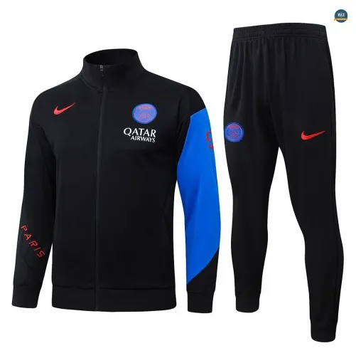Veste Survetement foot PSG 2026/27 Noir/Bleu