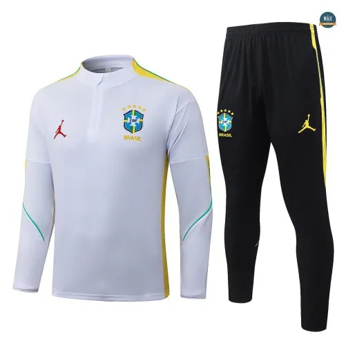 Acheter Survetement Enfant Foot Brésil 2026/27 Blanc