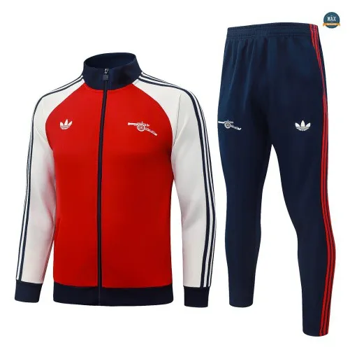 Acheter Veste Survetement Enfant Foot Arsenal 2026/27 Rouge/Blan