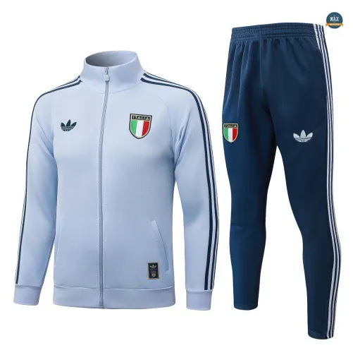 Acheter Veste Survetement Enfant Foot Italie 2026/27 Bleu Clair