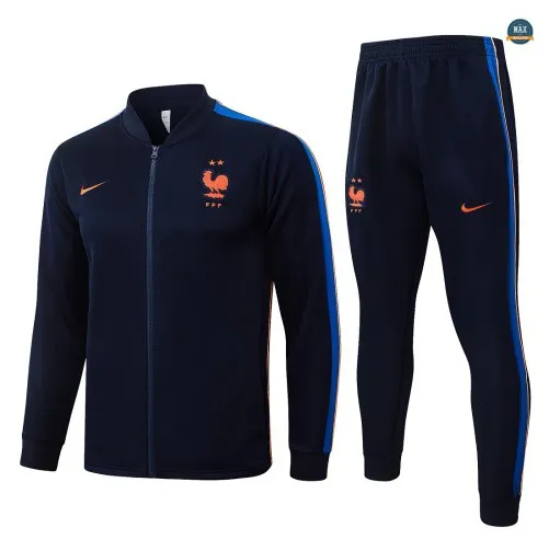 Acheter Veste Survetement Foot France 2026/27 Bleu Marine