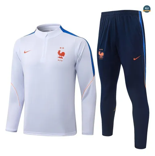 Soldes Survetement Foot France 2026/27 Blanc