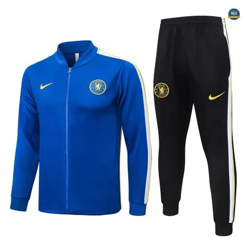 Soldes Veste Survetement Enfant Foot Chelsea 2026/27 Blanc