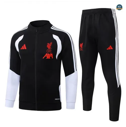 Soldes Veste Survetement Foot Liverpool 2026/27 Noir