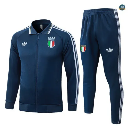 Veste Survetement Enfant Foot Italie 2026/27 Bleu Marine
