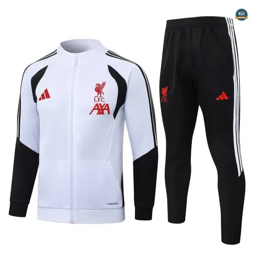 Veste Survetement Enfant Foot Liverpool 2026/27 Blanc