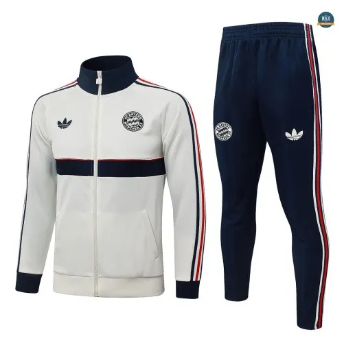 Veste Survetement Foot Bayern Munich 2026/27 blanc cass