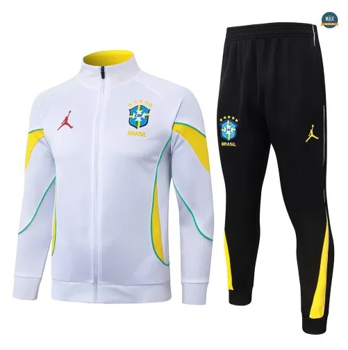 Veste Survetement Foot Brésil 2026/27 Blanc