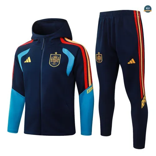 Veste Survetement Foot Espagne à capuche 2026/27 Bleu