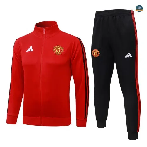 Veste Survetement Foot Manchester United 2026/27 Rouge