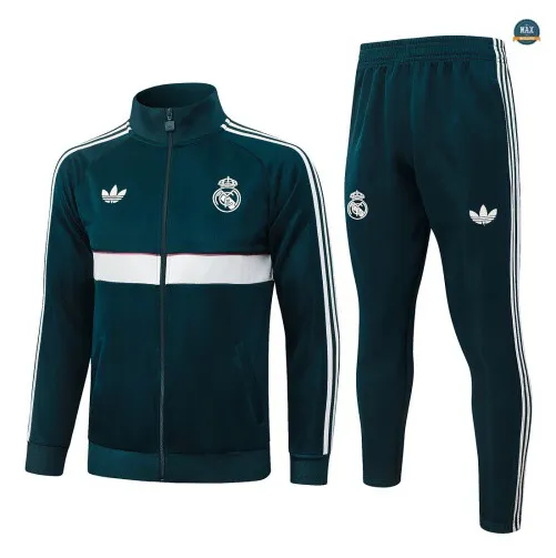 Veste Survetement Foot Real Madrid 2026/27 vert noirâtre