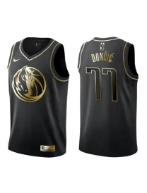 Luka Doncic Maverick Dallas - Black/gold