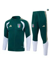Veste Survetement Enfant foot Italie 2026/27 vert noirâtre