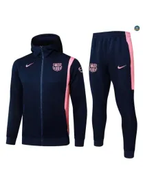 Veste Survetement foot à capuche Barcelone 2026/27 Bleu Marine/R