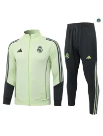 Veste Survetement foot Real Madrid 2026/27 Vert/Gris/Vert