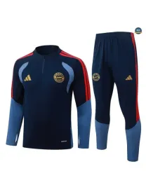 Acheter Survetement Enfant Foot Bayern Munich 2026/27 Bleu Marin
