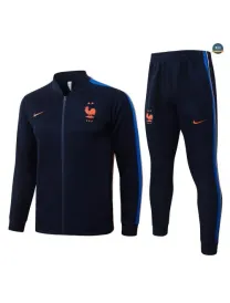 Acheter Veste Survetement Foot France 2026/27 Bleu Marine