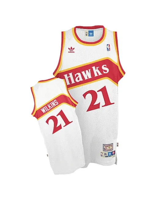 Dominique Wilkins Atlanta Hawks [blanc]