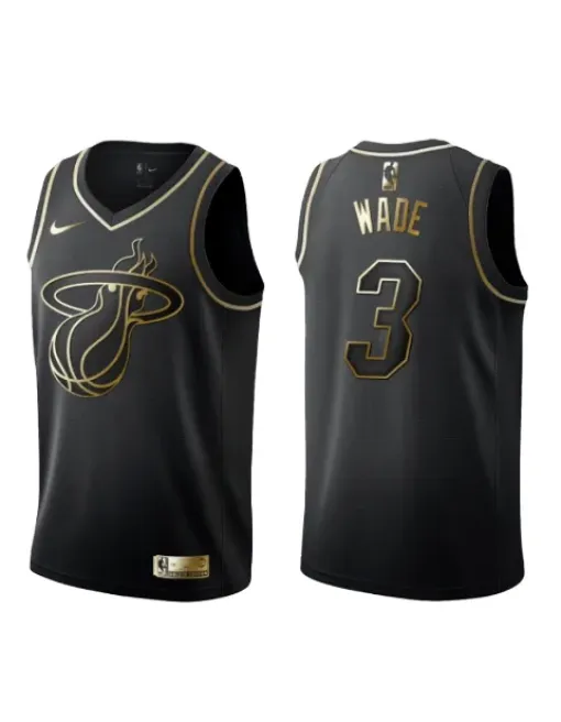 Dwyane Wade Miami Heat - Black/gold