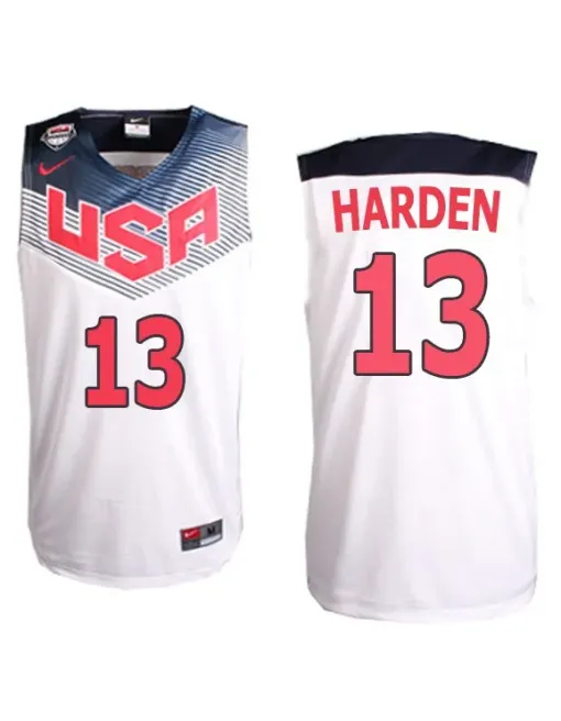 James Harden Usa 2014 - White