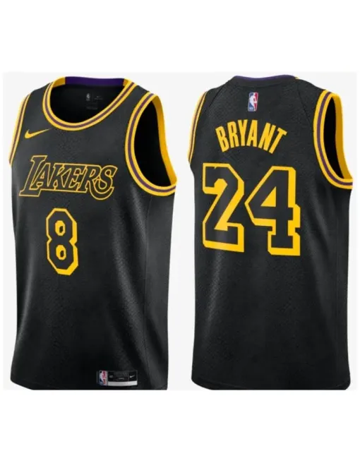 Kobe Bryant Los Angeles Lakers 8-24 Black
