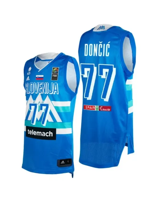 Luka Doncic Slovénie 2021 Jeux Olympiques - Blue