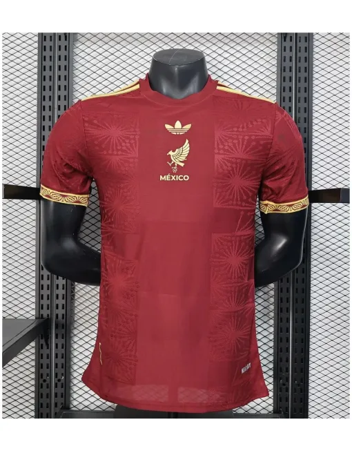 Maillot Mexique “gold Rouge” 2025/26 - Concept - Authentic
