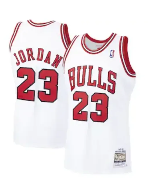 Michael Jordan Chicago Bulls Mitchell & Ness - White