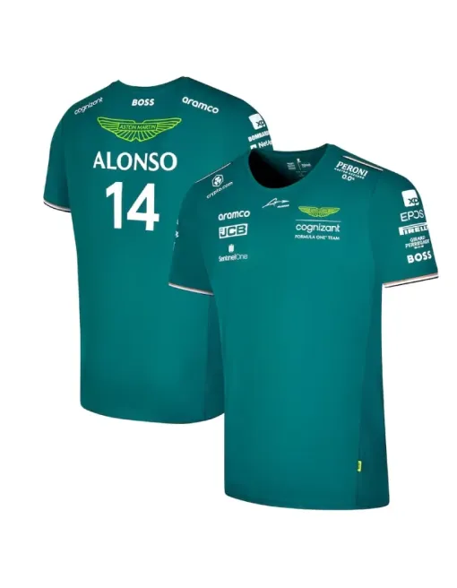 T-shirt Équipe Aston Martin Aramco Cognizant F1 2023 - Fernando Alonso