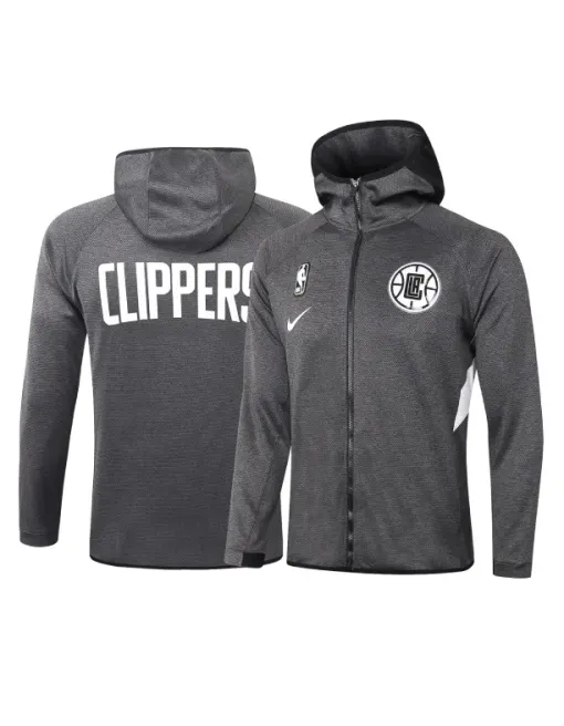Veste Zippé à Capuche La Clippers - Black