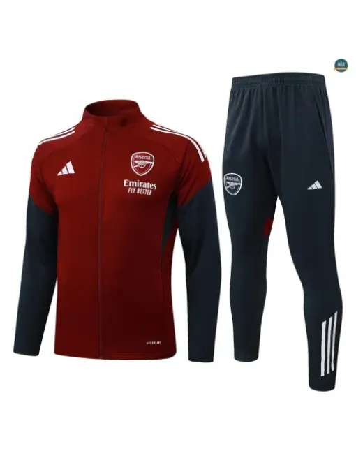 Veste Survetement Enfant foot Arsenal 2026/27 Rouge/Blanc