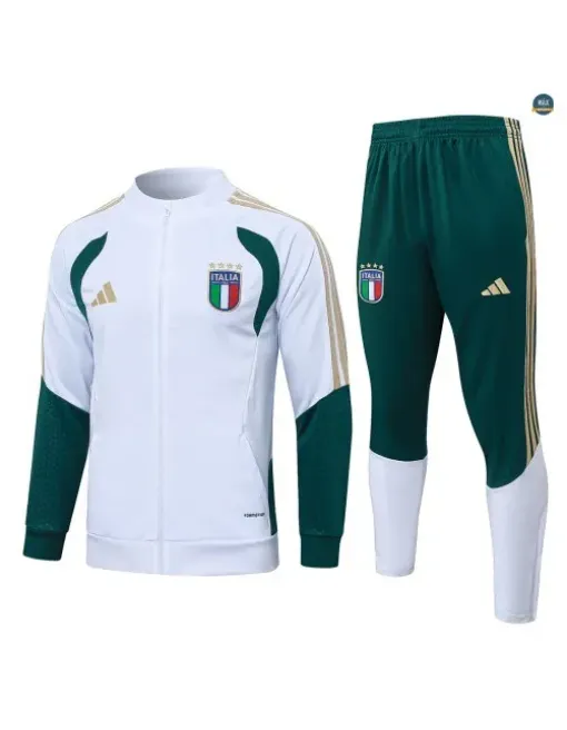 Veste Survetement Enfant foot Italie 2026/27 Blanc