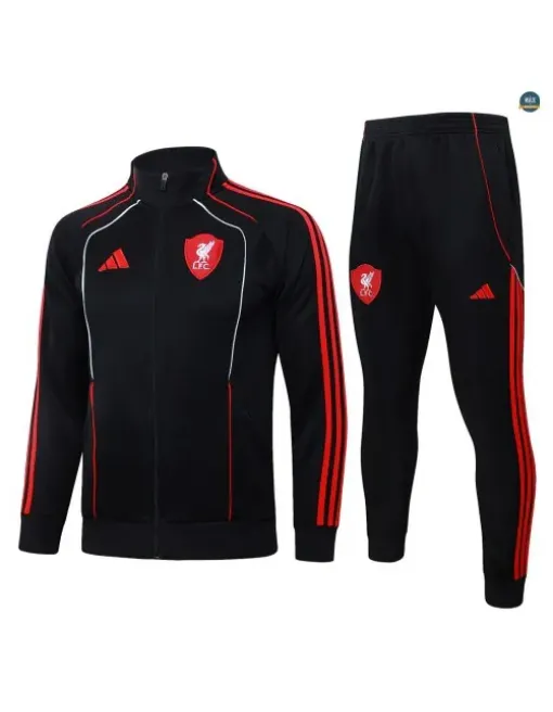 Veste Survetement foot Liverpool 2026/27 Noir Retro