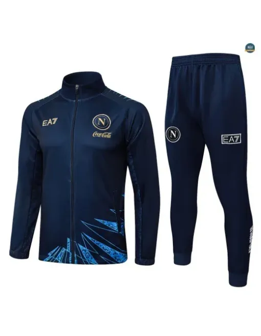 Veste Survetement foot Naples 2026/27 Bleu Marine