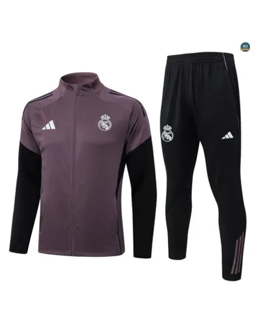 Veste Survetement foot Real Madrid 2026/27 Gris/Violet