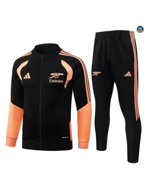 Acheter Veste Survetement Foot Arsenal 2026/27 Noir/Orange