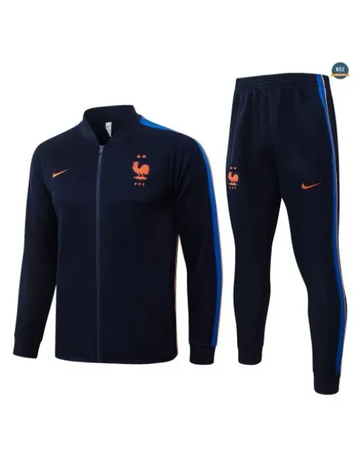 Acheter Veste Survetement Foot France 2026/27 Bleu Marine