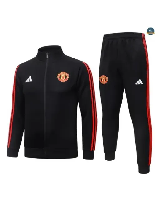 Achetez Veste Survetement Foot Manchester United 2026/27 Noir/Ro