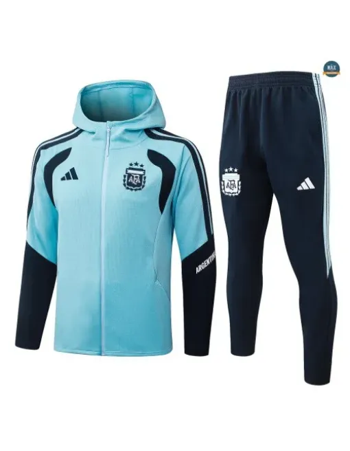 Marque Veste Survetement Foot Argentine à capuche 2026/27 Bleu
