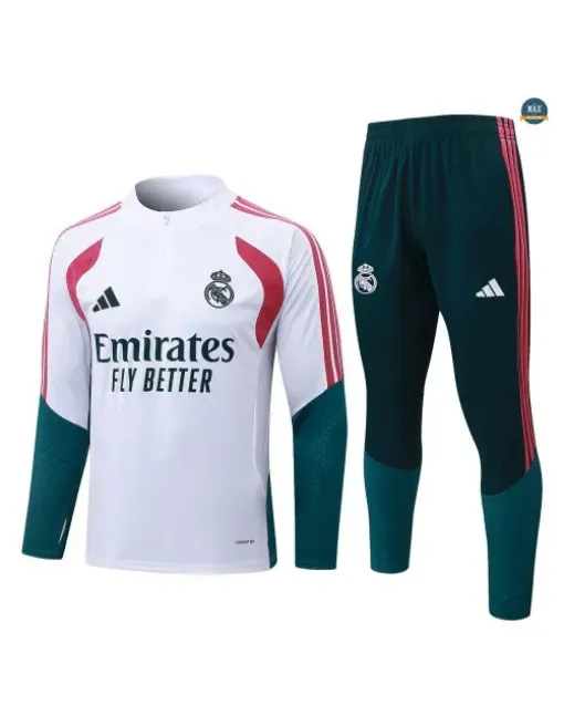 Survetement Enfant Foot Real Madrid 2026/27 Blanc/Rose